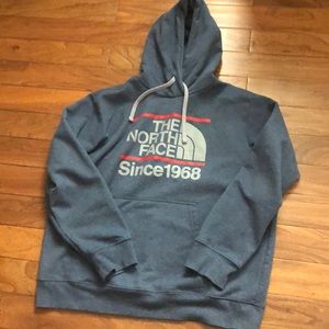 Men’s Blue North Face hoodie